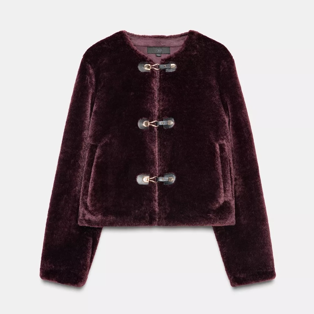 Zara DOUBLE-FACED TOGGLE JACKET